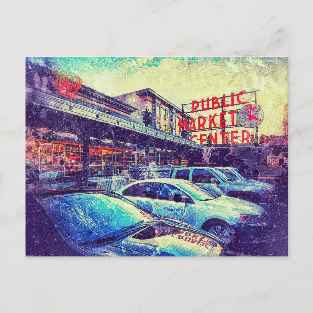 Postal Pike Marker Centre Seattle Washington (Anverso)