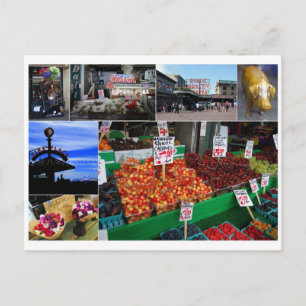 Postal Pike Place Market, Postcard de Seattle