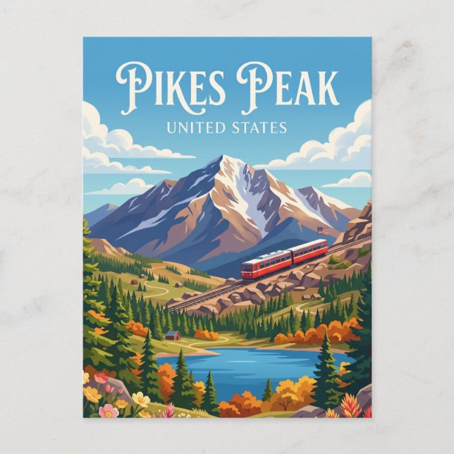 Postal Pikes Peak Colorado (Anverso)