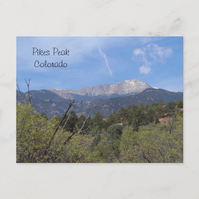 Postal Pikes Peak - Colorado Springs (Anverso)