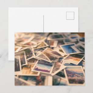 Postal Pila de Fotografías Antiguas