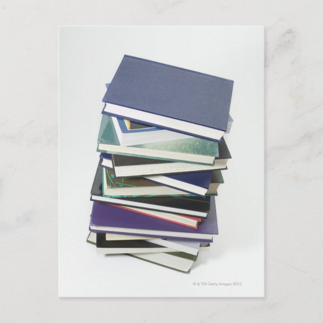 Postal Pila de libros (Anverso)