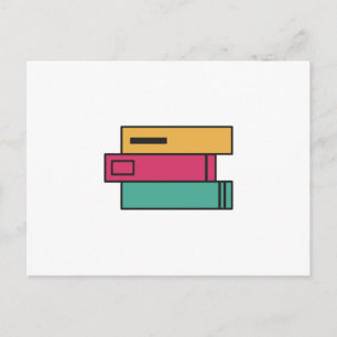 Postal pila de libros