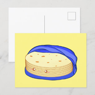 Postal Pila de tortillas de harina