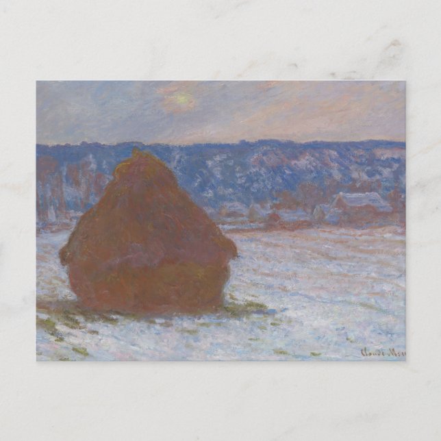 Postal Pila de trigo (efecto Nieve, día de refundición) ( (Anverso)