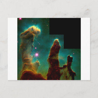 Postal Pilares de la creación - Imagen del telescopio esp
