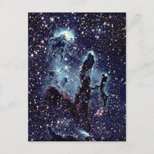 Postal Pilares de la tabla azul de la nebulosa de la crea