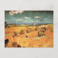 Pilas de trigo con pañal por Vincent van Gogh