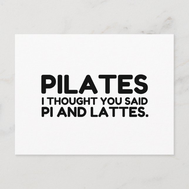 POSTAL PILATES PI Y LATTES (Anverso)