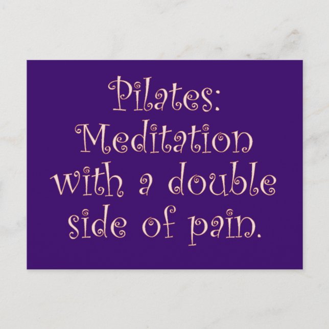 Postal Pilatos es sólo meditación con mucho dolor (Anverso)