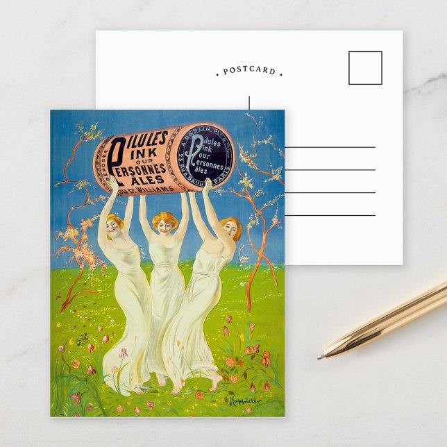 Postal Píldoras rosadas para personas pálidas | Leonetto  (Subido por el creador)