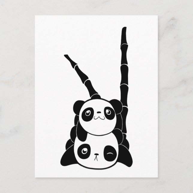 Postal Pile de Pandas Card (Anverso)