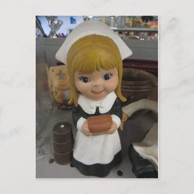 Postal Pilgrim Chica Figurine (Anverso)