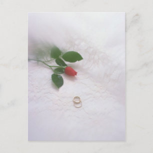 Postal Pillow de anillos bodas