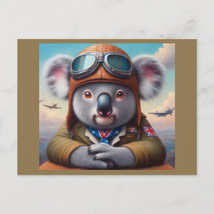 Postal Piloto de avión de Koala