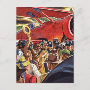 Postal Piloto de avión de propulsión única con Paparazzi