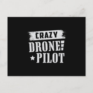 Postal Piloto de drones Quadcopter Drones FPV Regalo de c