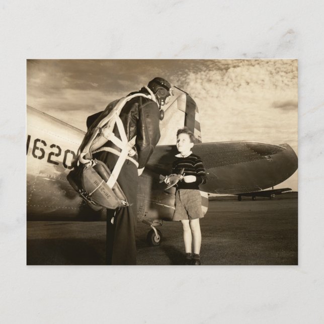 Postal Piloto militar estadounidense de 1940 (Anverso)