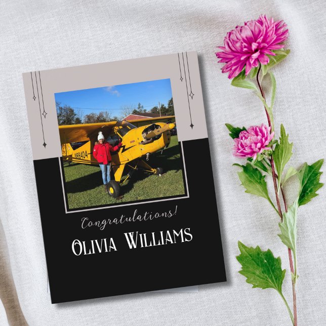 Postal Piloto Primer foto de vuelo individual, Aviación P (Subido por el creador)