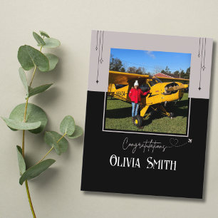 Postal Piloto Primer foto de vuelo individual, Aviación P