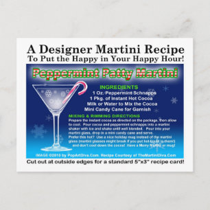 Postal Pimentero Navidades Martini Postcard
