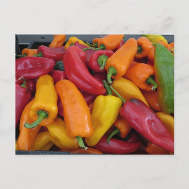 Postal Pimientos calientes (Anverso)