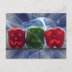 Postal Pimientos Jack O Lantern