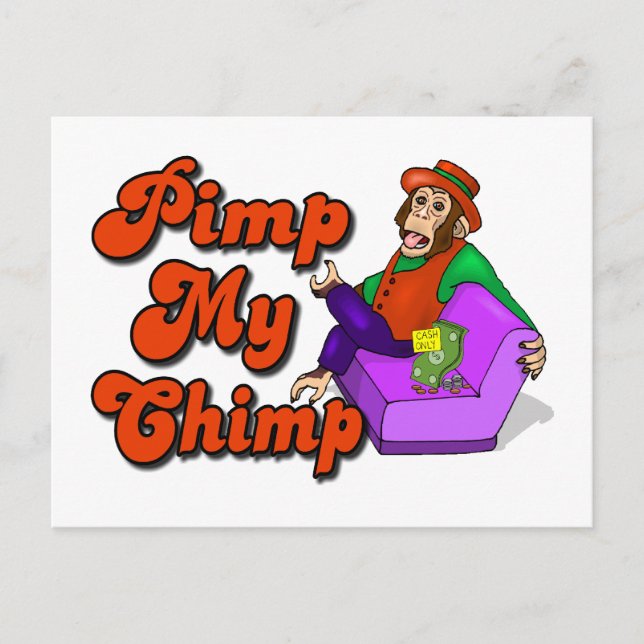Postal Pimp My Chimp (Anverso)