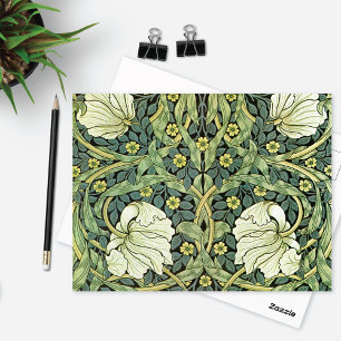Postal Pimpernel Poppies Patrón floral William Morris