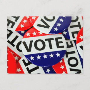 Postal Pin de votación