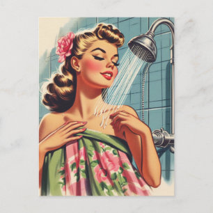 Postal Pin Retro Shower