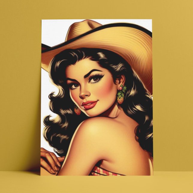 Postal Pin-up de país reducido (Subido por el creador)