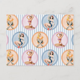 Postal Pin Up Ladies - Modelos Retro Pinups