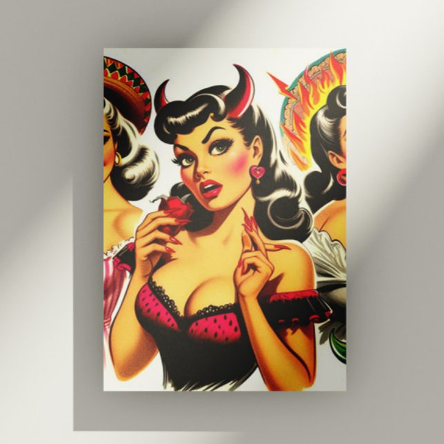 Postal Pin-up Retro Devilish (Subido por el creador)