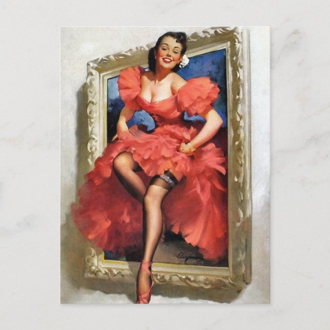 Postal Pin-up vertical (Anverso)