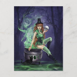 Postal Pin-Up Witches - Jinxed
