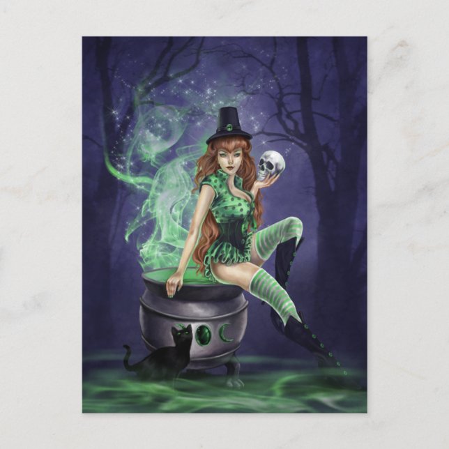 Postal Pin-Up Witches - Jinxed (Anverso)