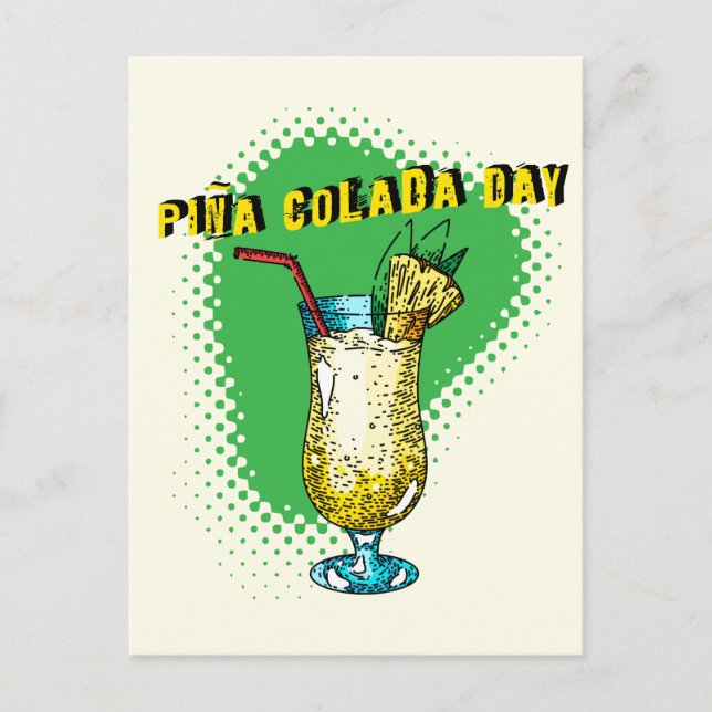 Postal Pina Colada Day (Anverso)