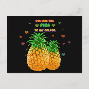 Postal Pina Colada Pineapple