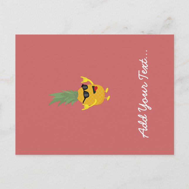 Postal piña rock'n'roll (Anverso)