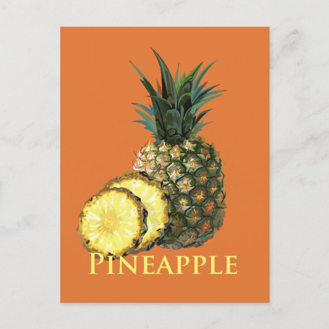 Postal Piña tropical (Anverso)