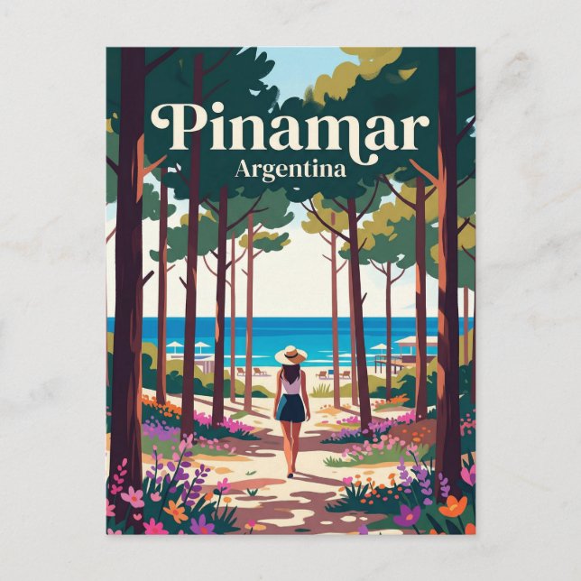 Postal Pinamar Argentina (Anverso)