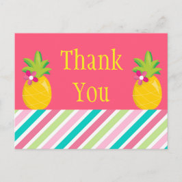 Postal Piñas Tropicales Gracias