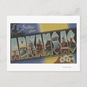 Postal Pine Bluff, Arkansas - Escenas de letras grandes