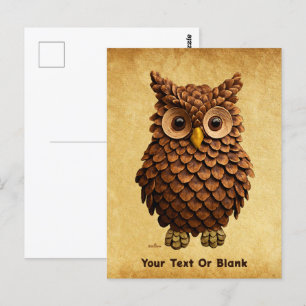 Postal Pine Cone Owl