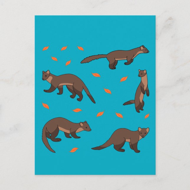 Postal Pine Martens (Anverso)