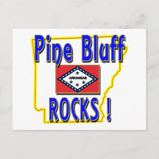 Postal ¡Pine Rocas Azules! (azul)
