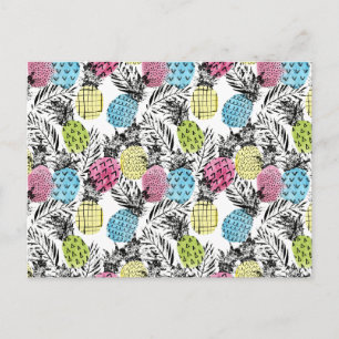 Postal Pineapple Grunge Palms