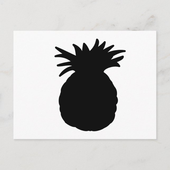 Postal Pineapple Silhouette (Anverso)