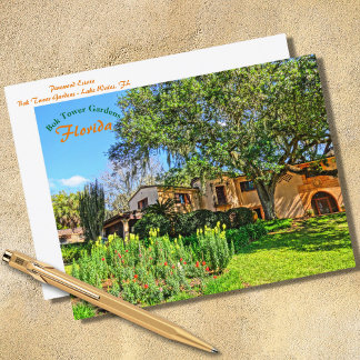 Postal Pinewood Estate Mansion Bok Tower Gardens Florida